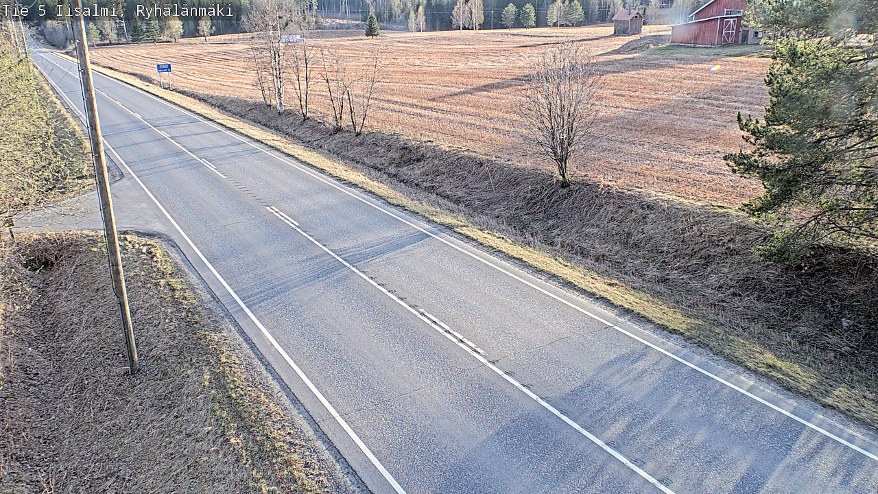 Weather Camera Image Väg 5 Idensalmi, Ryhälänmäki, Iisalmi, Pohjois-Savo