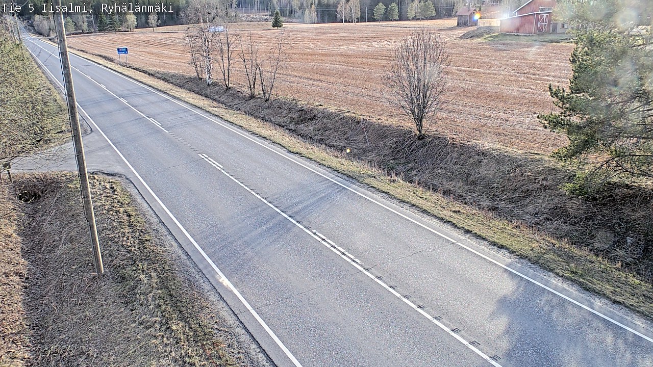 Weather Camera Image Väg 5 Idensalmi, Ryhälänmäki, Iisalmi, Pohjois-Savo