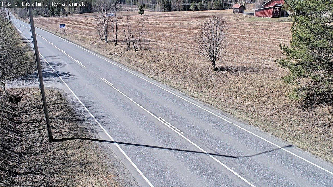 Weather Camera Image Väg 5 Idensalmi, Ryhälänmäki, Iisalmi, Pohjois-Savo