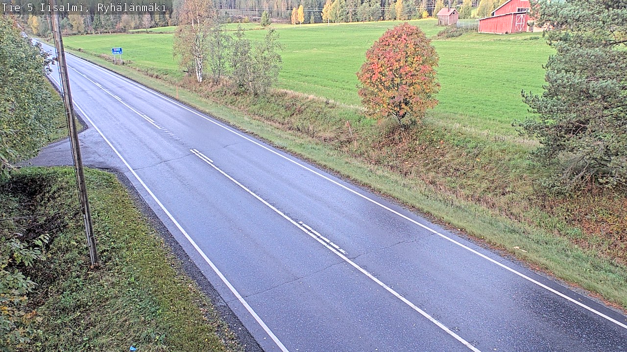Weather Camera Image Road 5 Iisalmi, Ryhälänmäki, Iisalmi, Pohjois-Savo