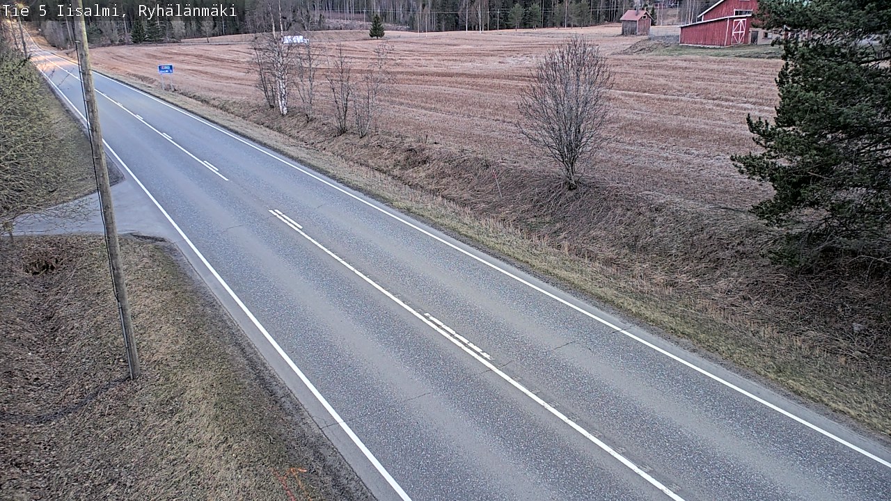Weather Camera Image Väg 5 Idensalmi, Ryhälänmäki, Iisalmi, Pohjois-Savo