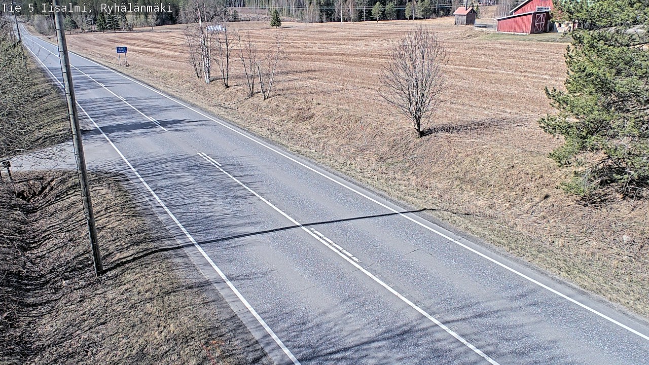 Weather Camera Image Väg 5 Idensalmi, Ryhälänmäki, Iisalmi, Pohjois-Savo