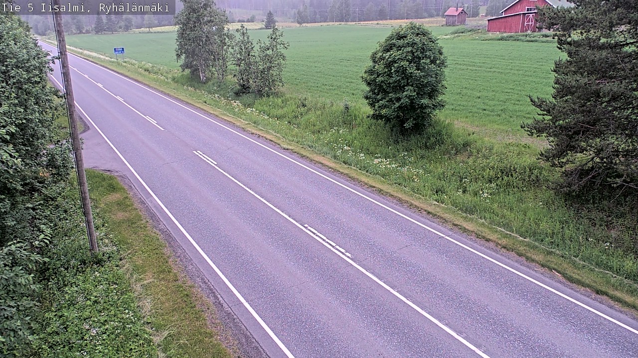 Weather Camera Image Road 5 Iisalmi, Ryhälänmäki, Iisalmi, Pohjois-Savo