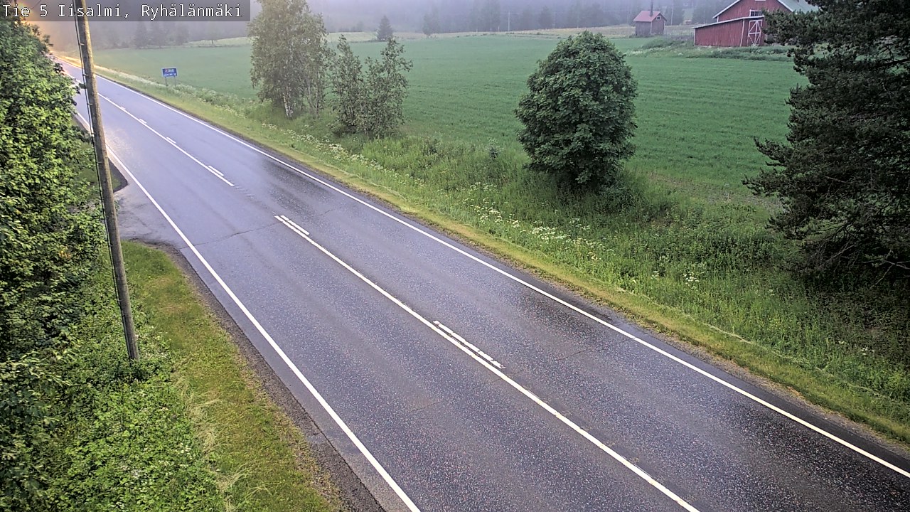 Weather Camera Image Road 5 Iisalmi, Ryhälänmäki, Iisalmi, Pohjois-Savo