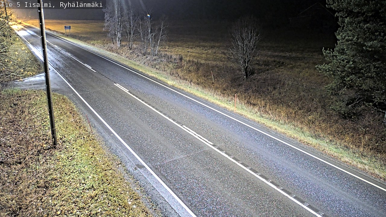 Weather Camera Image Road 5 Iisalmi, Ryhälänmäki, Iisalmi, Pohjois-Savo