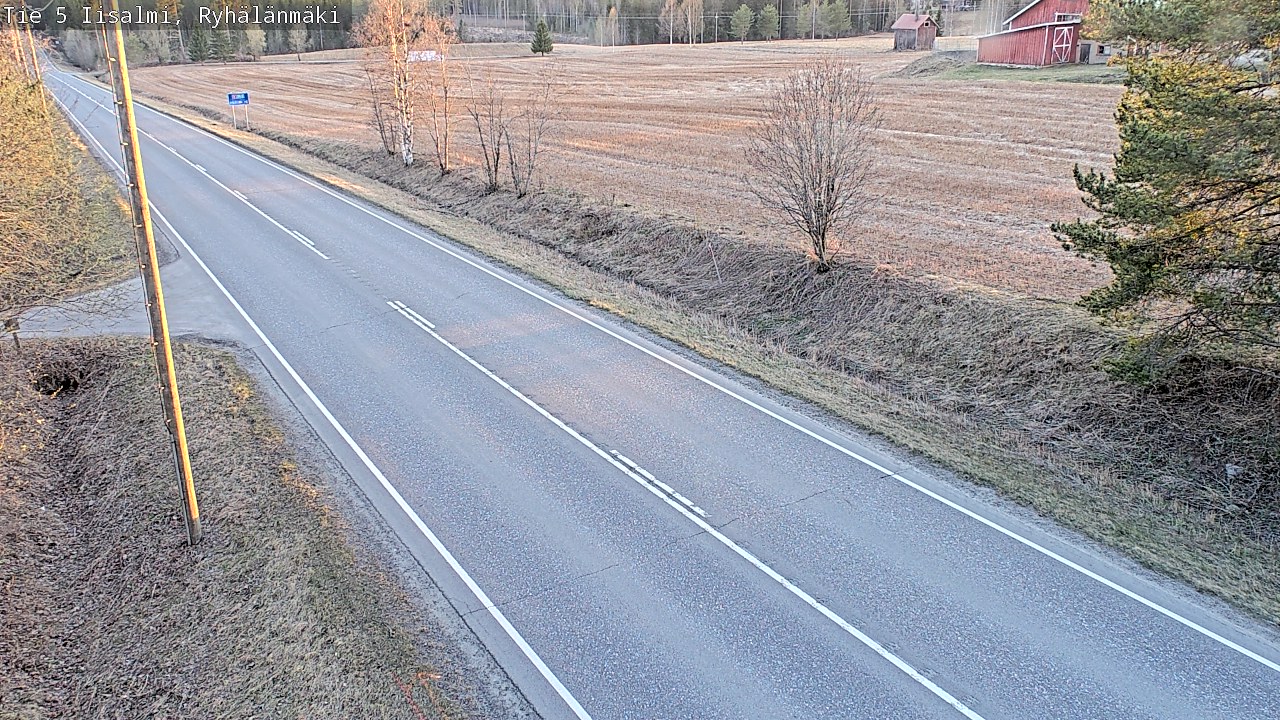 Weather Camera Image Väg 5 Idensalmi, Ryhälänmäki, Iisalmi, Pohjois-Savo