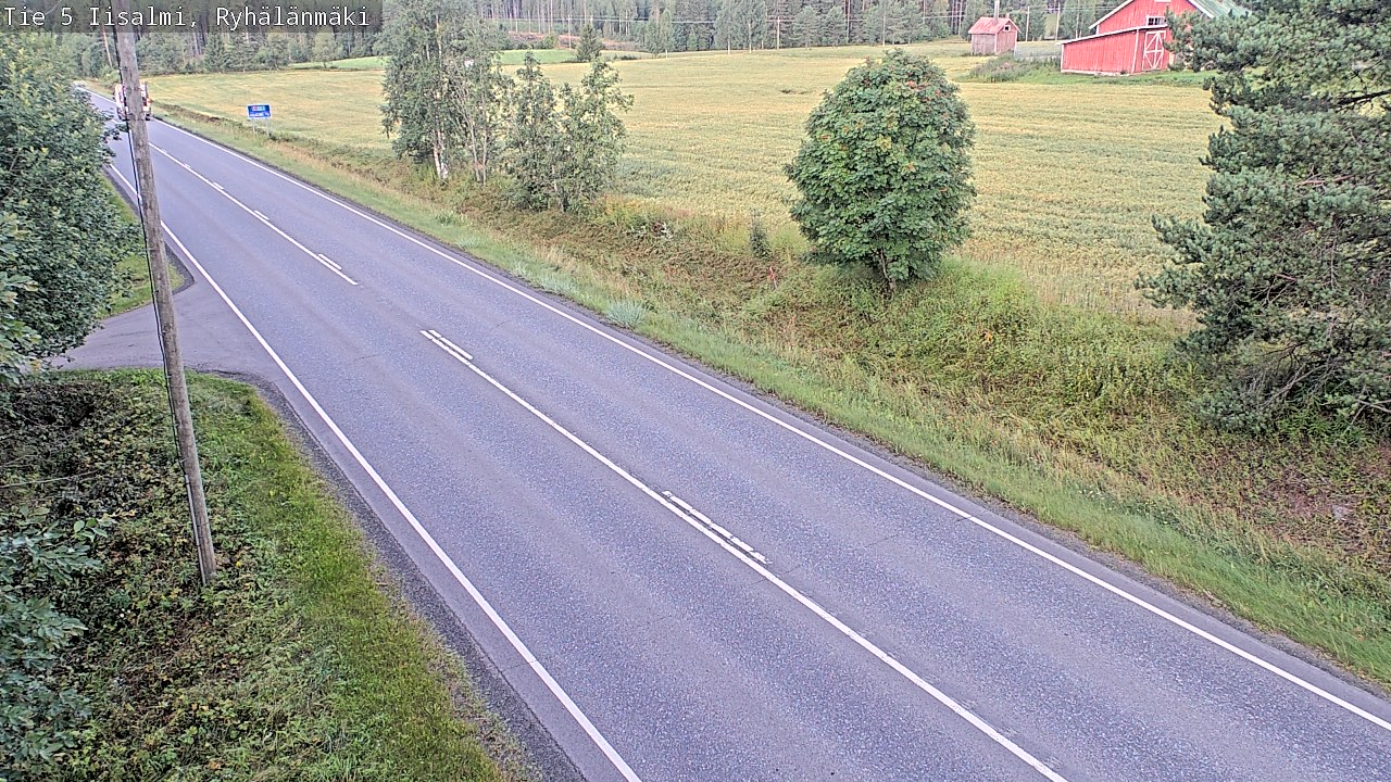 Weather Camera Image Road 5 Iisalmi, Ryhälänmäki, Iisalmi, Pohjois-Savo