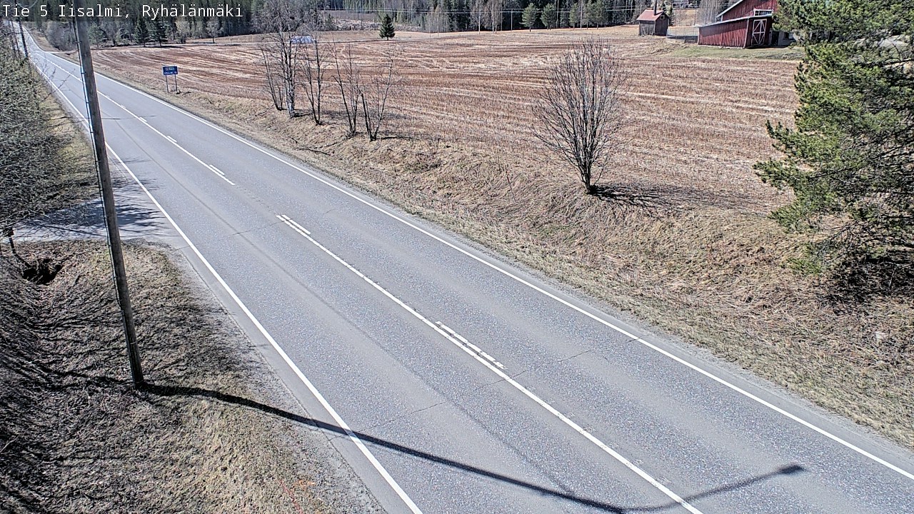 Weather Camera Image Väg 5 Idensalmi, Ryhälänmäki, Iisalmi, Pohjois-Savo