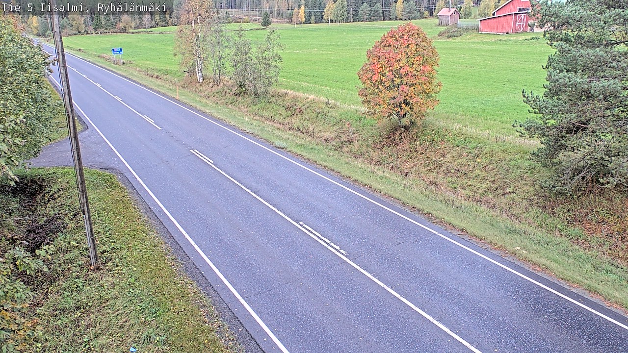 Weather Camera Image Road 5 Iisalmi, Ryhälänmäki, Iisalmi, Pohjois-Savo