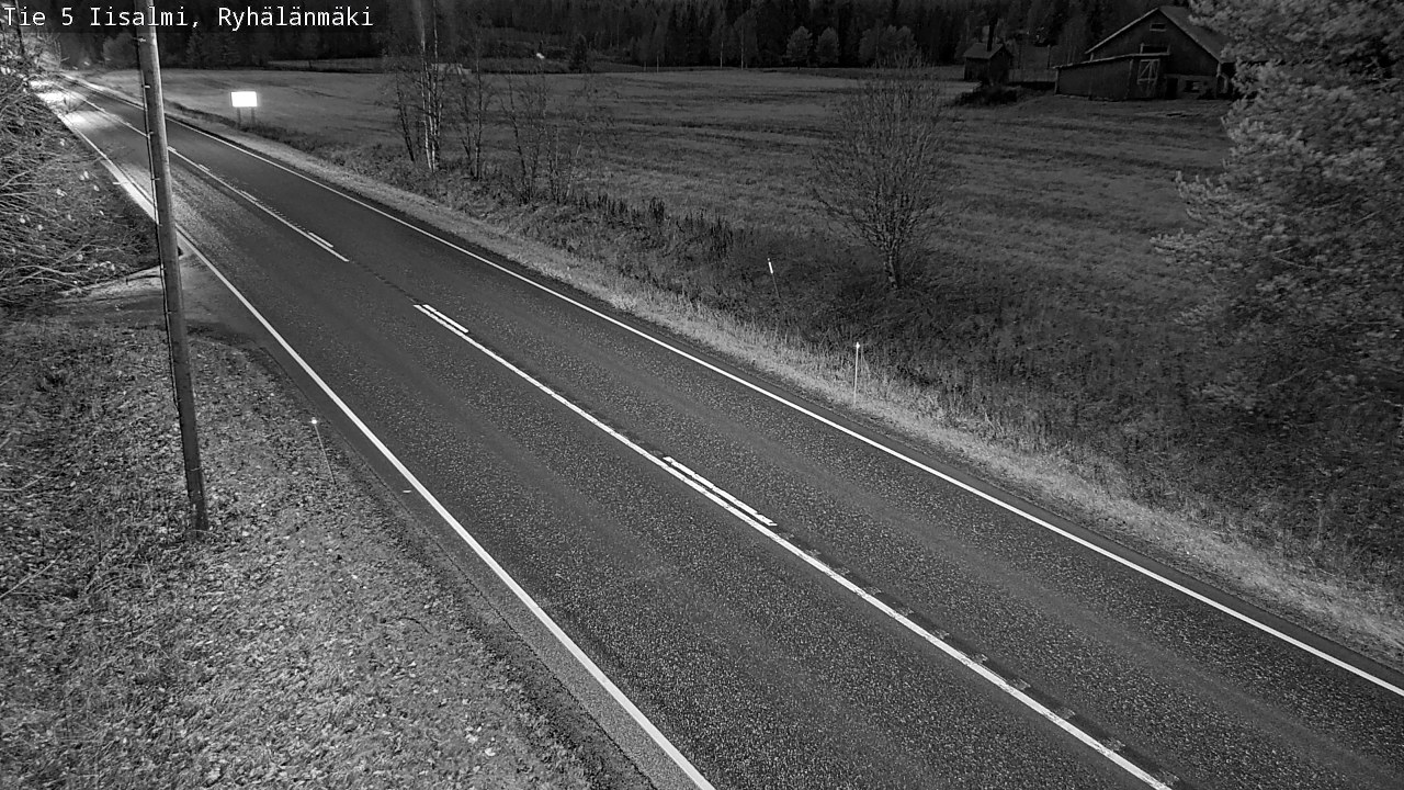 Weather Camera Image Road 5 Iisalmi, Ryhälänmäki, Iisalmi, Pohjois-Savo