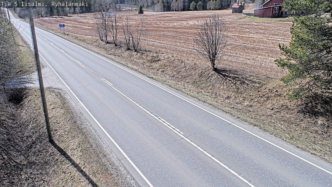 Weather Camera Image Väg 5 Idensalmi, Ryhälänmäki, Iisalmi, Pohjois-Savo