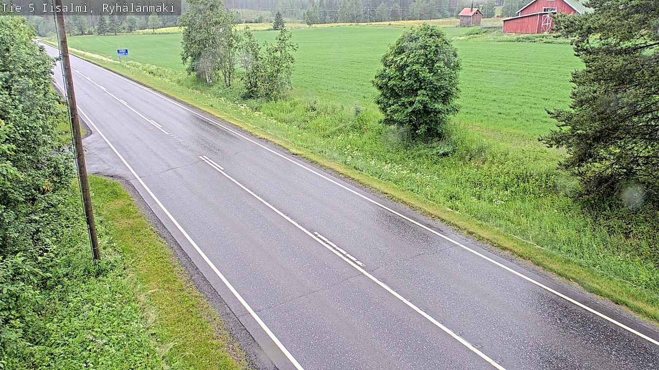 Weather Camera Image Road 5 Iisalmi, Ryhälänmäki, Iisalmi, Pohjois-Savo
