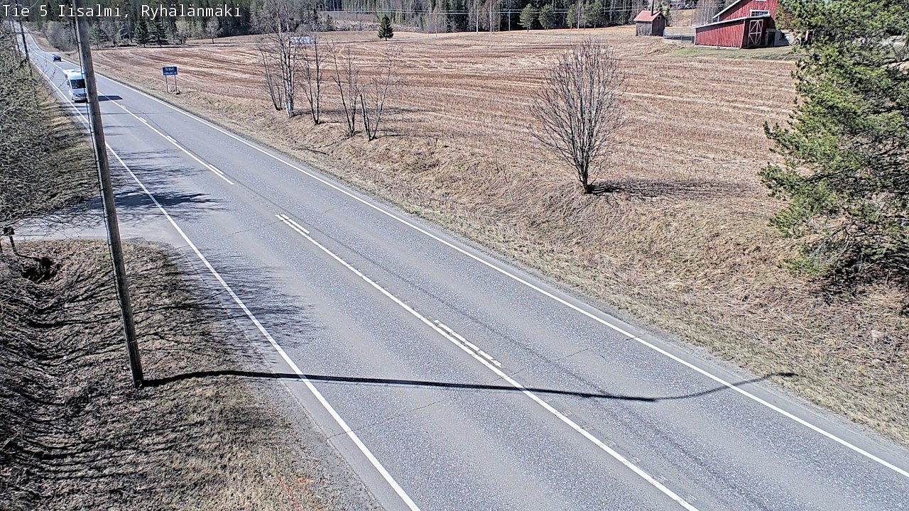 Weather Camera Image Väg 5 Idensalmi, Ryhälänmäki, Iisalmi, Pohjois-Savo