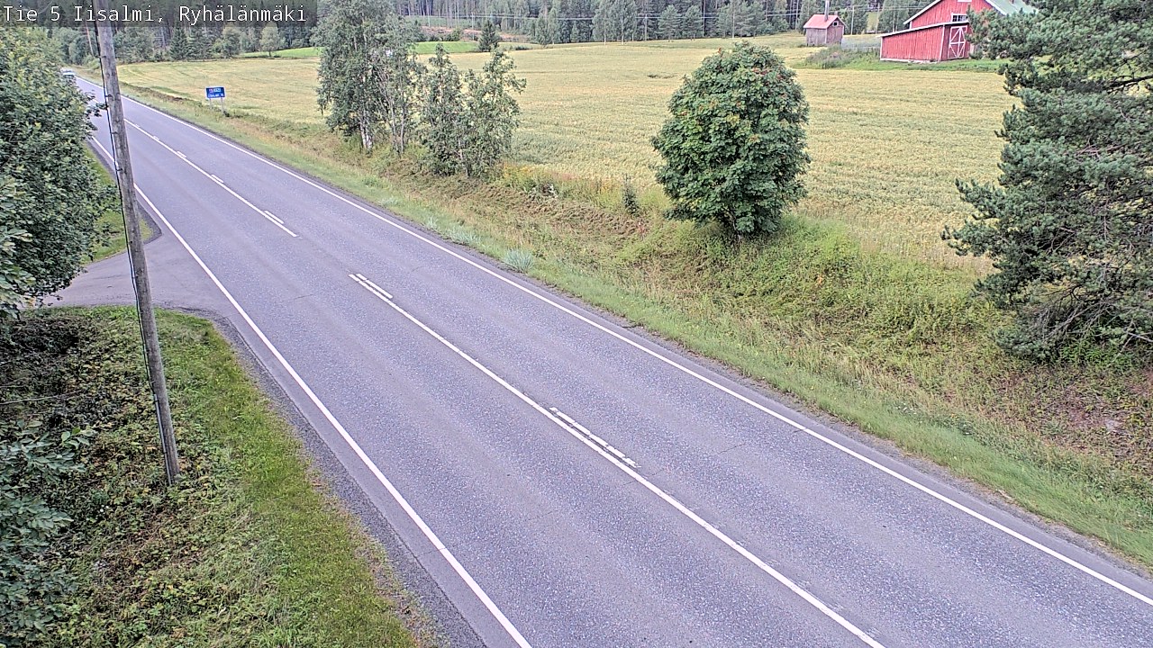 Weather Camera Image Väg 5 Idensalmi, Ryhälänmäki, Iisalmi, Pohjois-Savo