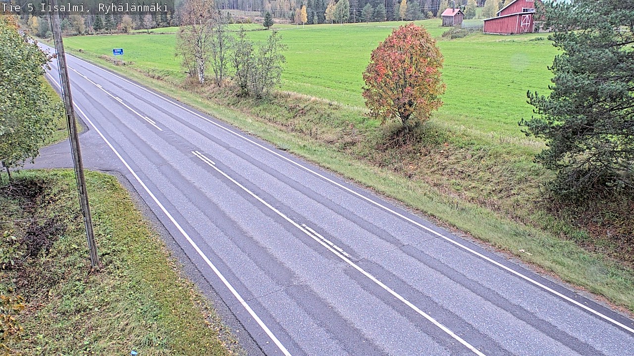 Weather Camera Image Road 5 Iisalmi, Ryhälänmäki, Iisalmi, Pohjois-Savo