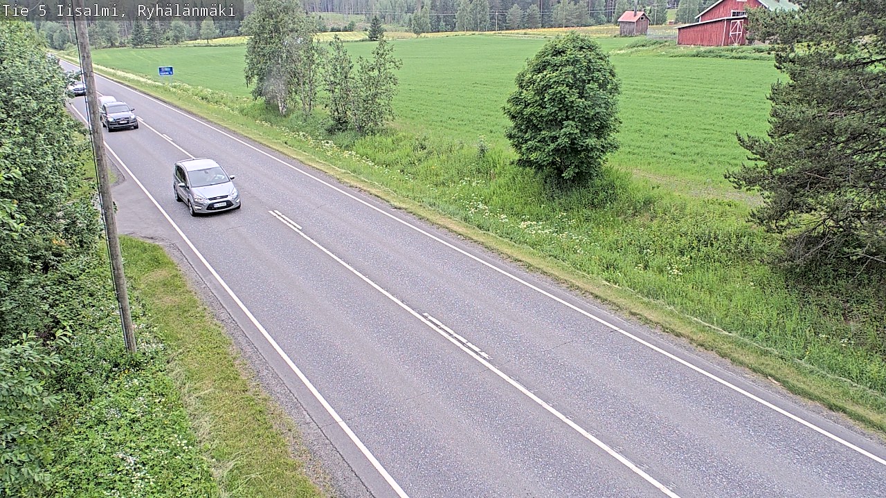 Weather Camera Image Road 5 Iisalmi, Ryhälänmäki, Iisalmi, Pohjois-Savo