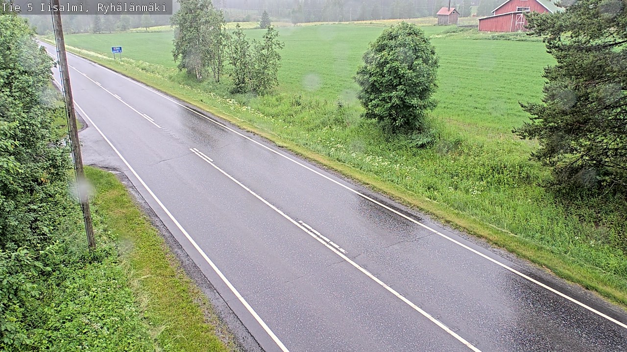 Weather Camera Image Road 5 Iisalmi, Ryhälänmäki, Iisalmi, Pohjois-Savo
