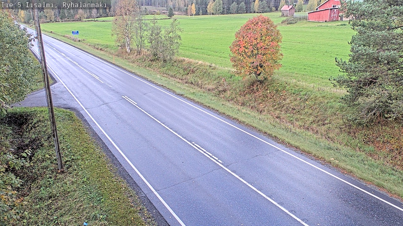 Weather Camera Image Road 5 Iisalmi, Ryhälänmäki, Iisalmi, Pohjois-Savo