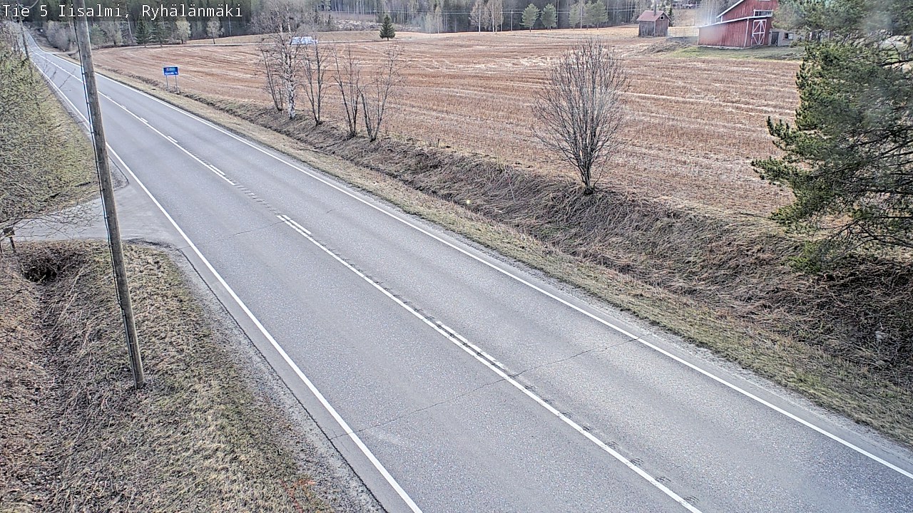 Weather Camera Image Väg 5 Idensalmi, Ryhälänmäki, Iisalmi, Pohjois-Savo