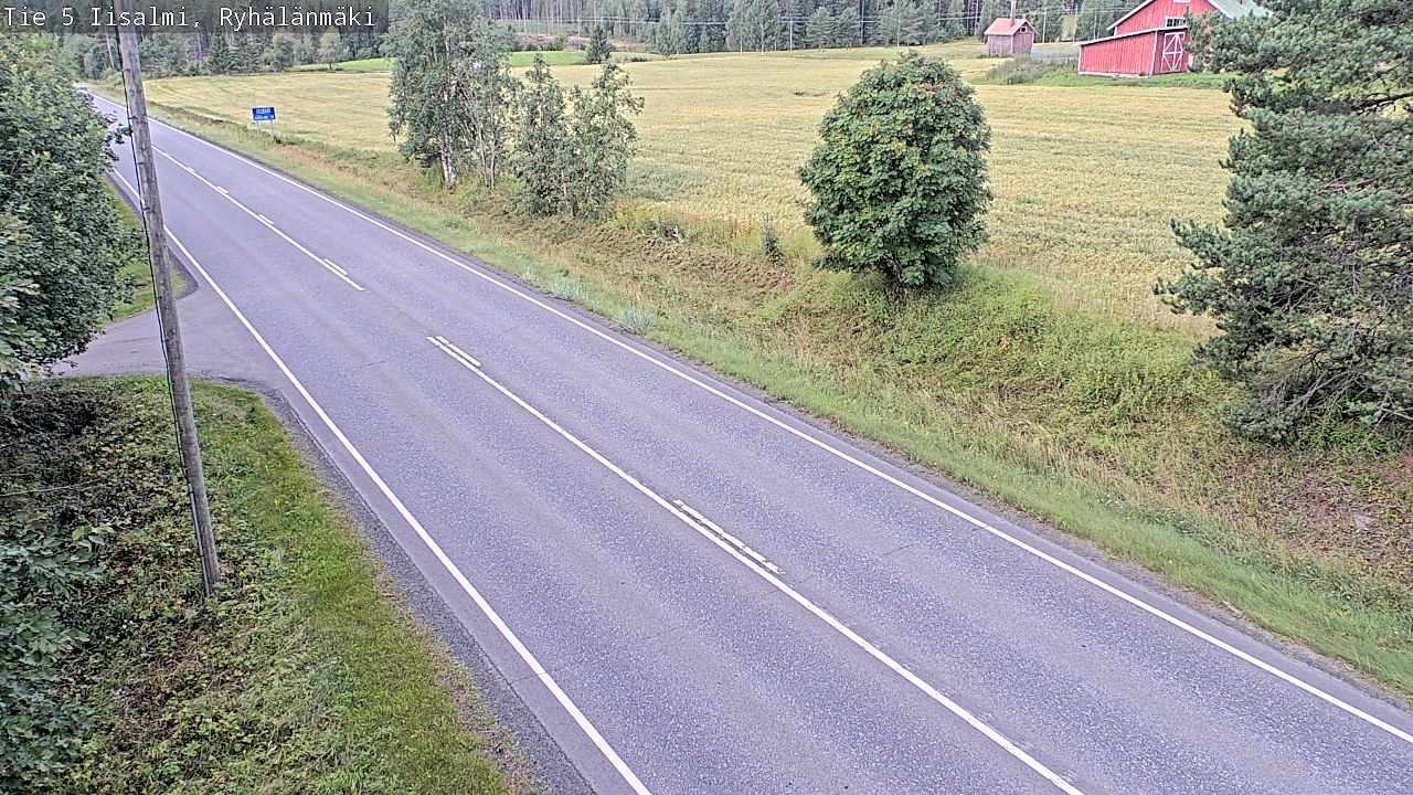 Weather Camera Image Väg 5 Idensalmi, Ryhälänmäki, Iisalmi, Pohjois-Savo