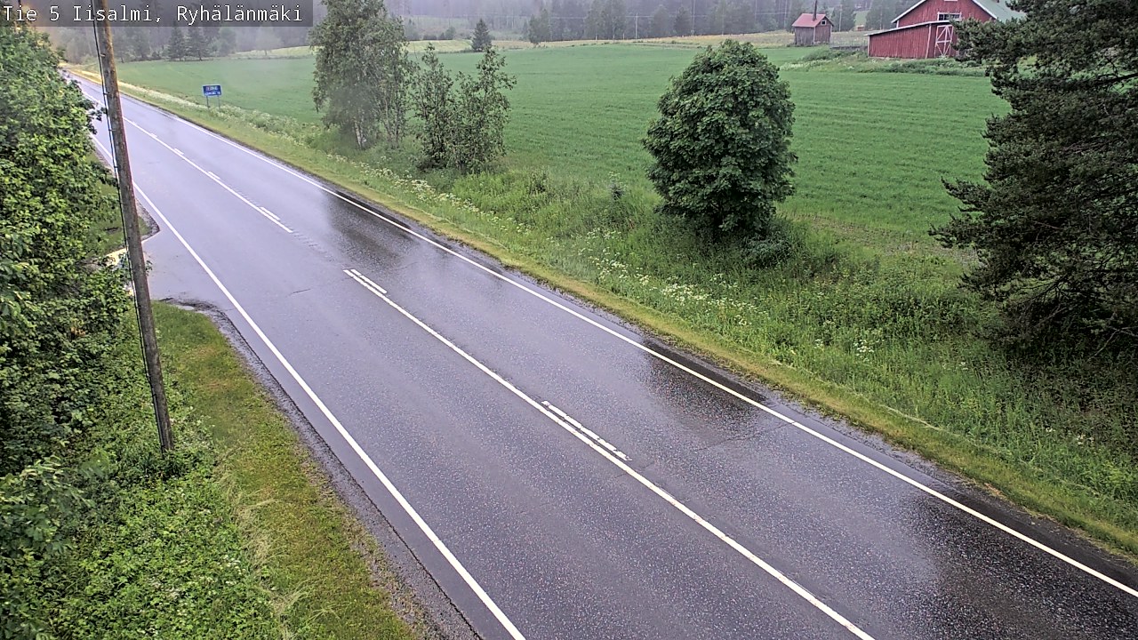 Weather Camera Image Road 5 Iisalmi, Ryhälänmäki, Iisalmi, Pohjois-Savo