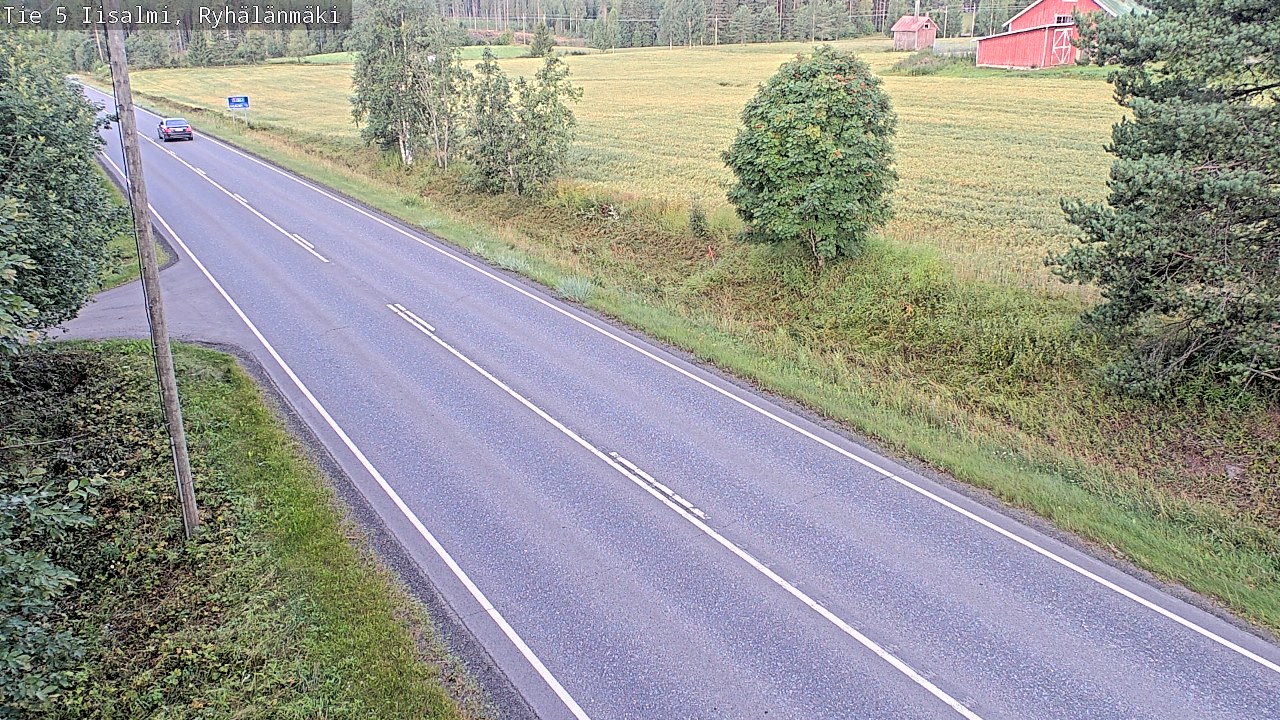 Weather Camera Image Road 5 Iisalmi, Ryhälänmäki, Iisalmi, Pohjois-Savo