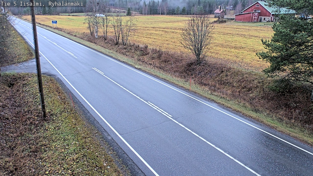 Weather Camera Image Road 5 Iisalmi, Ryhälänmäki, Iisalmi, Pohjois-Savo
