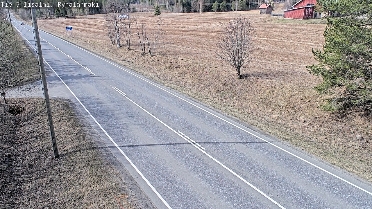 Weather Camera Image Väg 5 Idensalmi, Ryhälänmäki, Iisalmi, Pohjois-Savo