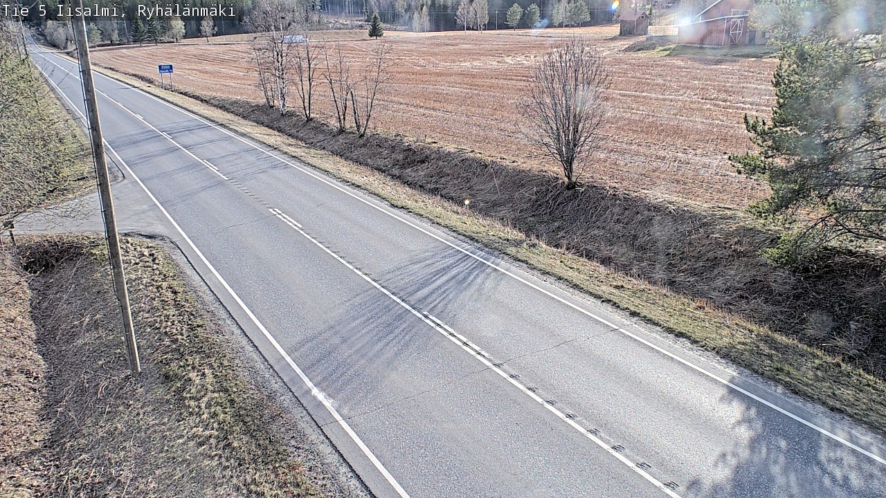 Weather Camera Image Väg 5 Idensalmi, Ryhälänmäki, Iisalmi, Pohjois-Savo