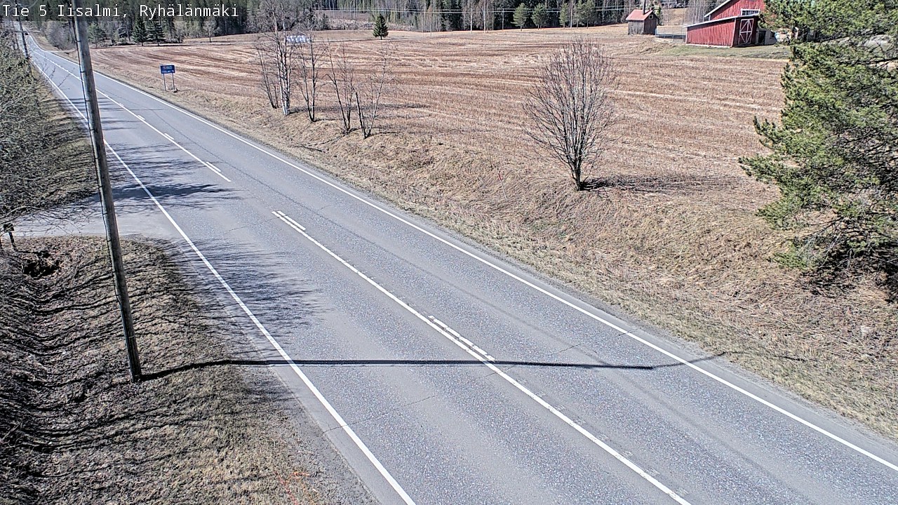 Weather Camera Image Väg 5 Idensalmi, Ryhälänmäki, Iisalmi, Pohjois-Savo