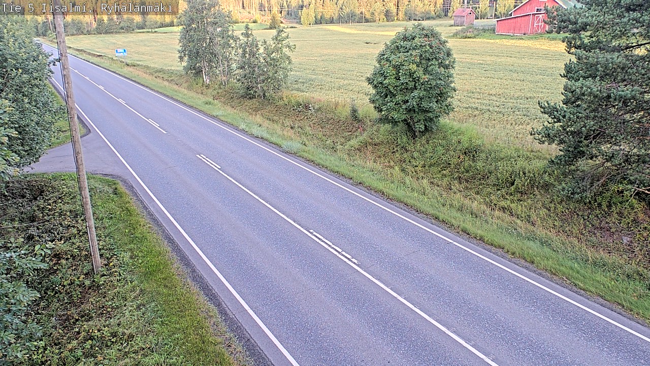 Weather Camera Image Road 5 Iisalmi, Ryhälänmäki, Iisalmi, Pohjois-Savo