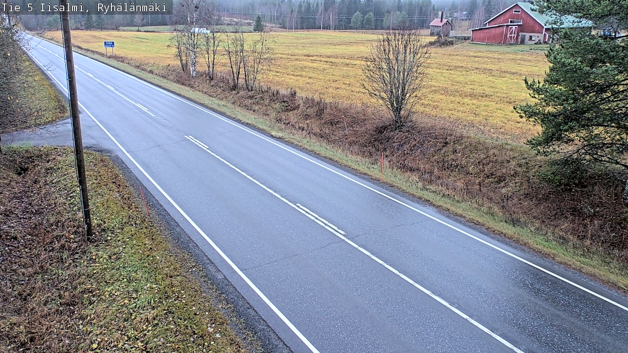 Weather Camera Image Road 5 Iisalmi, Ryhälänmäki, Iisalmi, Pohjois-Savo