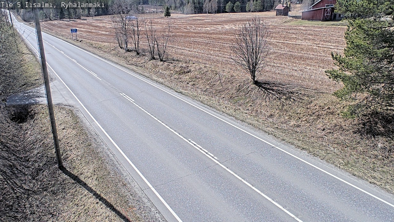 Weather Camera Image Väg 5 Idensalmi, Ryhälänmäki, Iisalmi, Pohjois-Savo