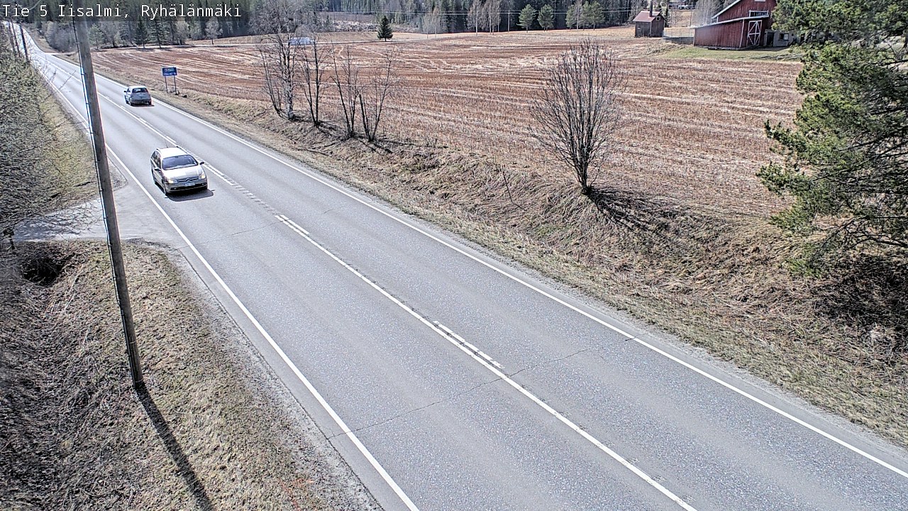 Weather Camera Image Väg 5 Idensalmi, Ryhälänmäki, Iisalmi, Pohjois-Savo