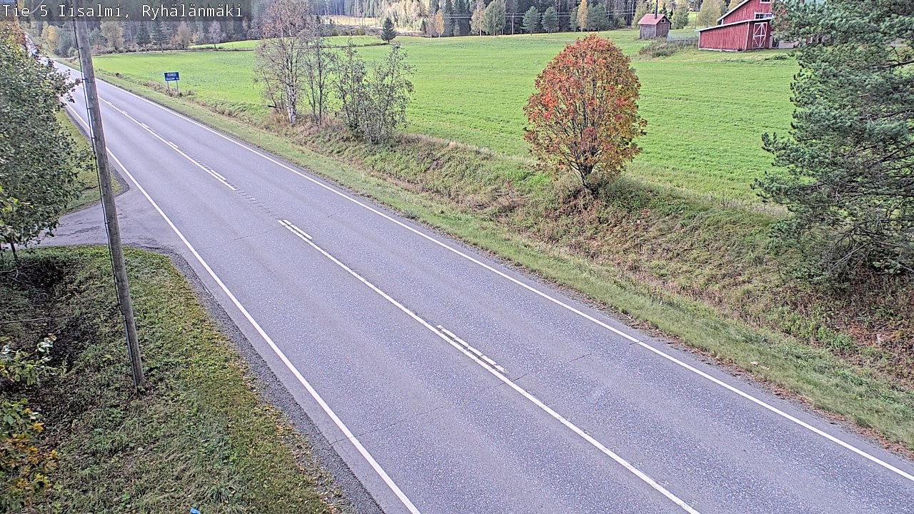 Weather Camera Image Väg 5 Idensalmi, Ryhälänmäki, Iisalmi, Pohjois-Savo