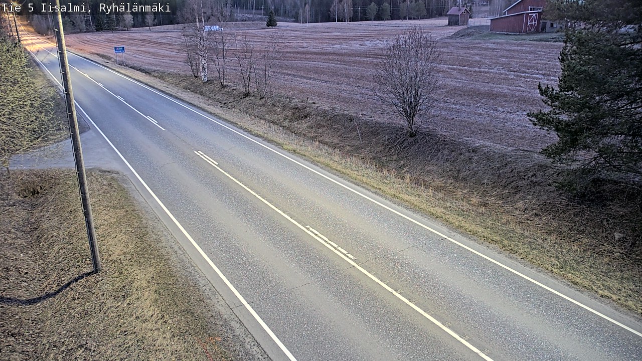 Weather Camera Image Väg 5 Idensalmi, Ryhälänmäki, Iisalmi, Pohjois-Savo