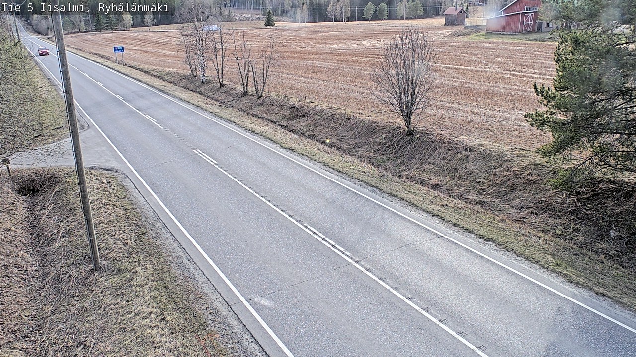 Weather Camera Image Väg 5 Idensalmi, Ryhälänmäki, Iisalmi, Pohjois-Savo