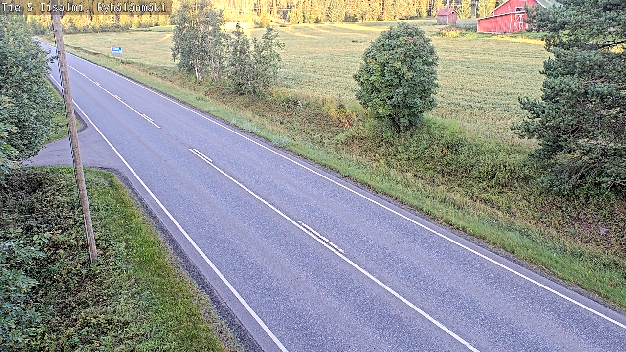 Weather Camera Image Road 5 Iisalmi, Ryhälänmäki, Iisalmi, Pohjois-Savo