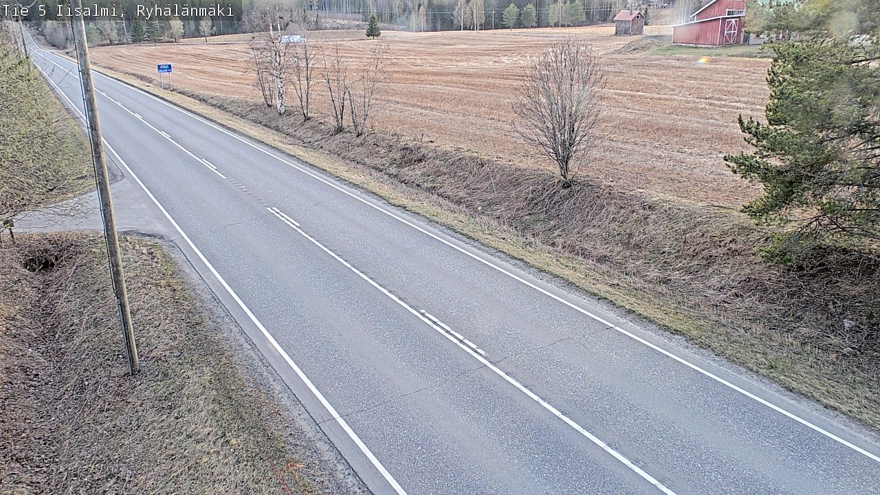 Weather Camera Image Väg 5 Idensalmi, Ryhälänmäki, Iisalmi, Pohjois-Savo