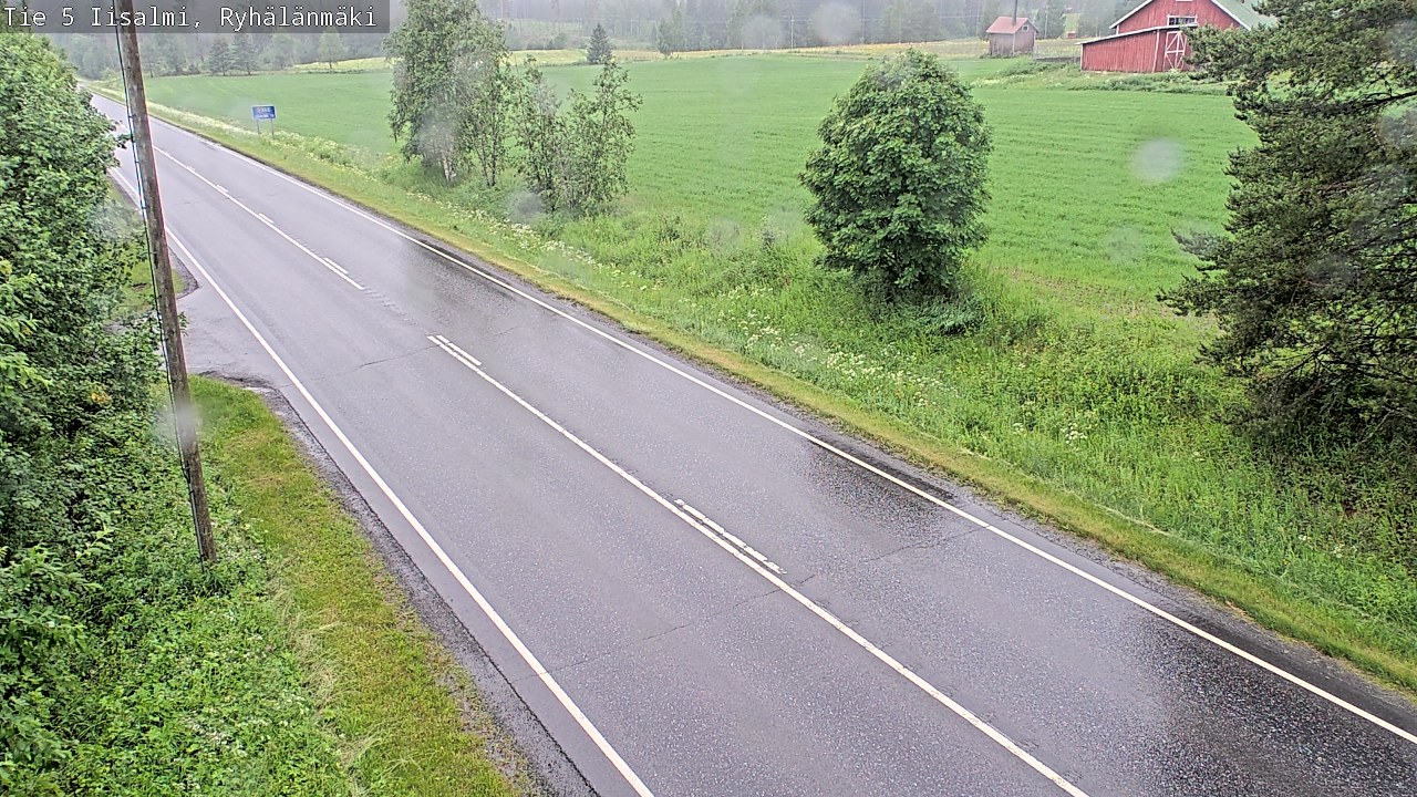 Weather Camera Image Road 5 Iisalmi, Ryhälänmäki, Iisalmi, Pohjois-Savo