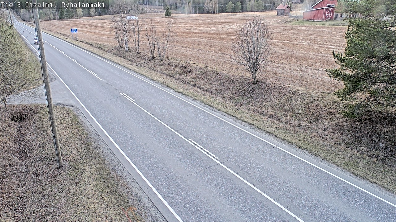 Weather Camera Image Väg 5 Idensalmi, Ryhälänmäki, Iisalmi, Pohjois-Savo