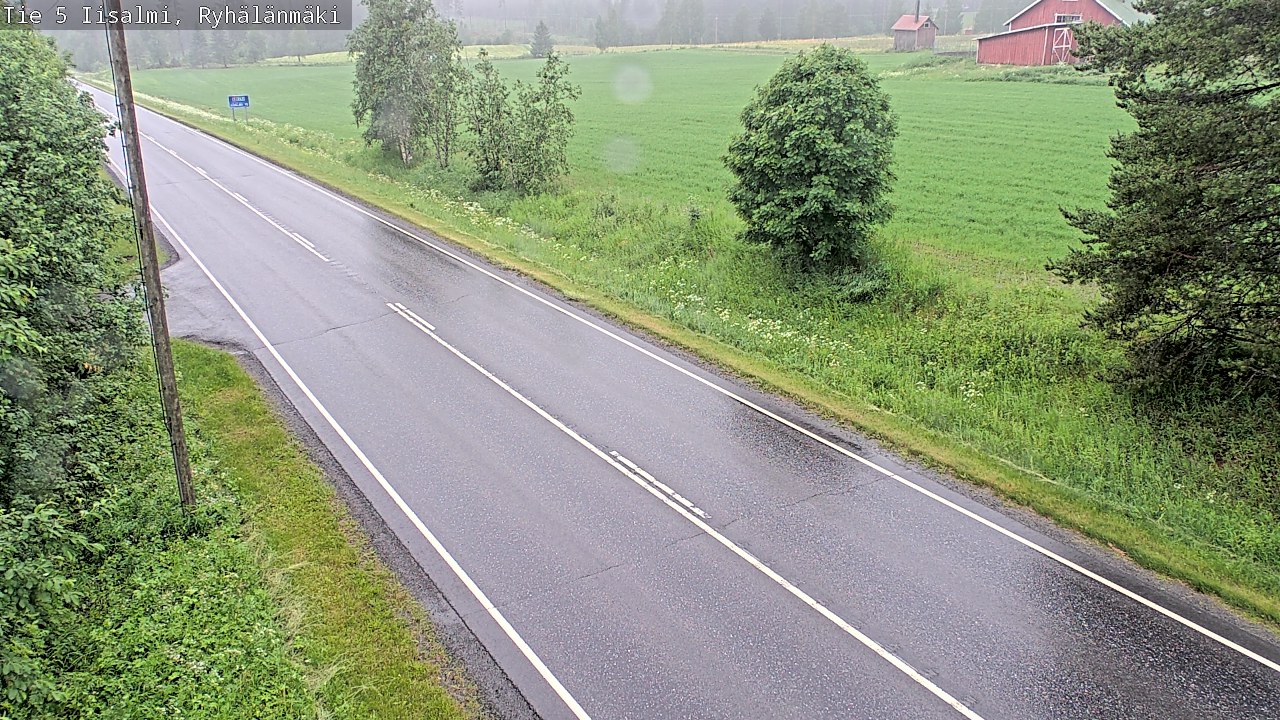 Weather Camera Image Road 5 Iisalmi, Ryhälänmäki, Iisalmi, Pohjois-Savo
