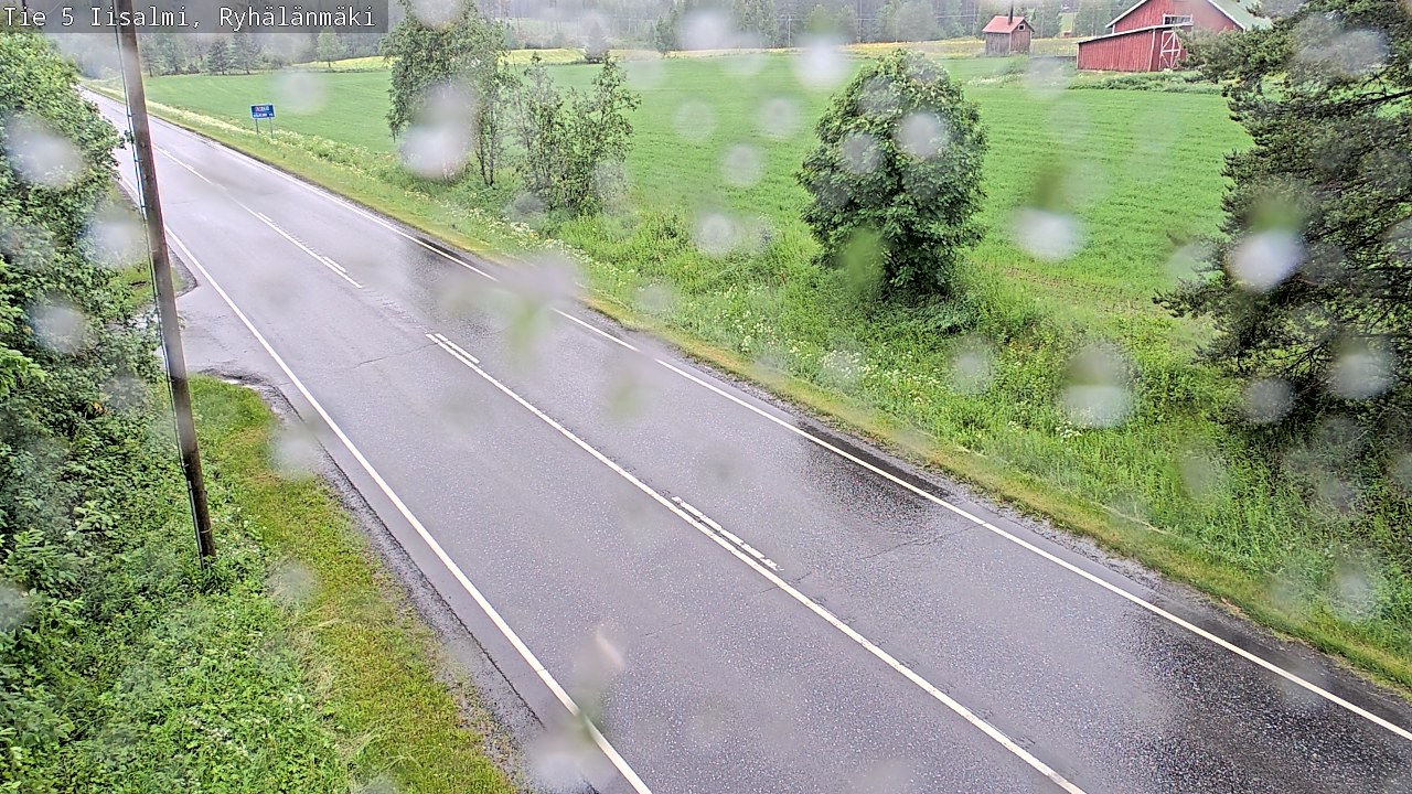 Weather Camera Image Road 5 Iisalmi, Ryhälänmäki, Iisalmi, Pohjois-Savo