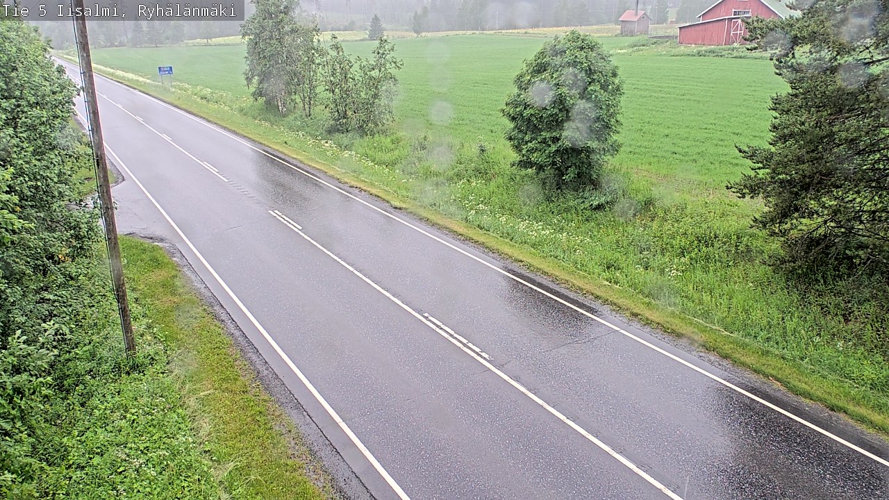 Weather Camera Image Road 5 Iisalmi, Ryhälänmäki, Iisalmi, Pohjois-Savo