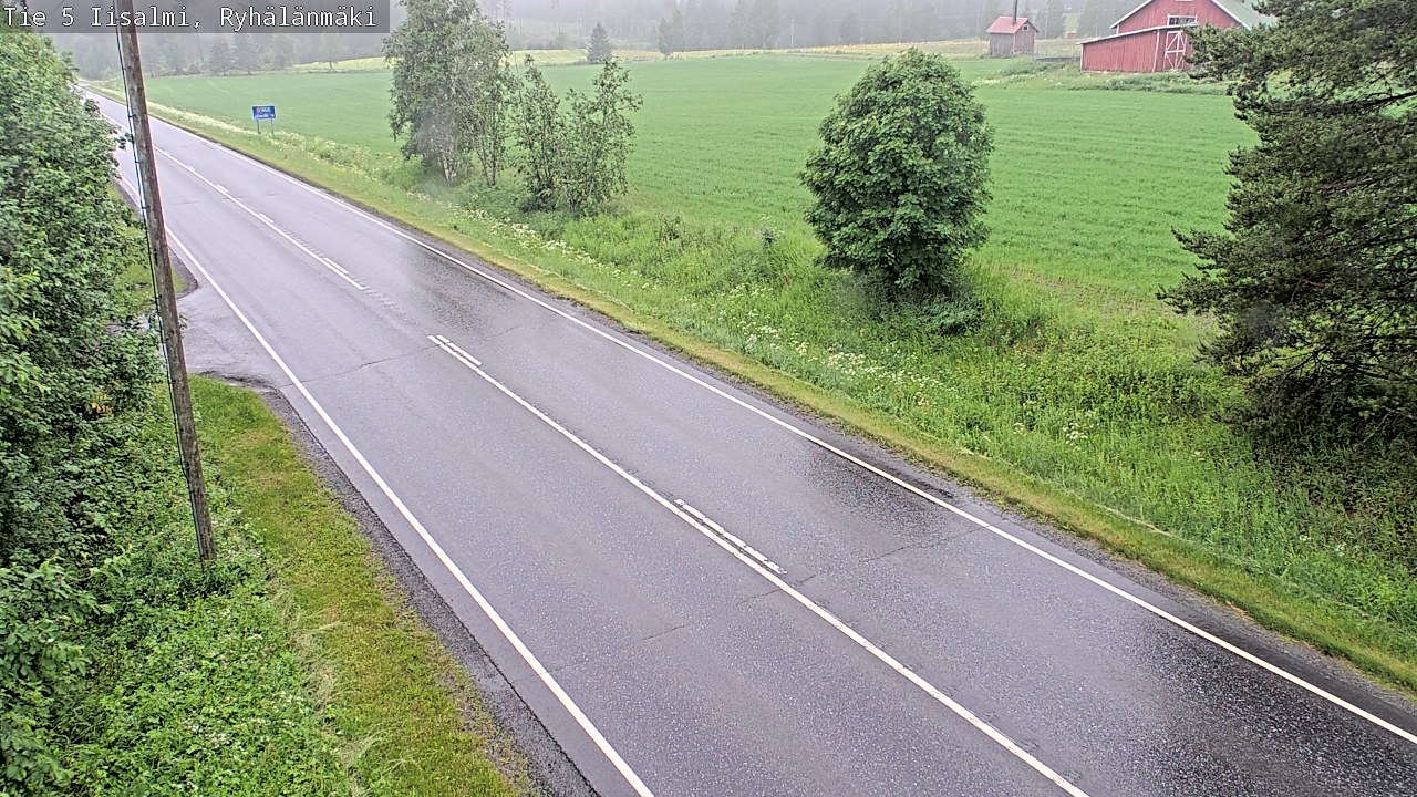 Weather Camera Image Road 5 Iisalmi, Ryhälänmäki, Iisalmi, Pohjois-Savo