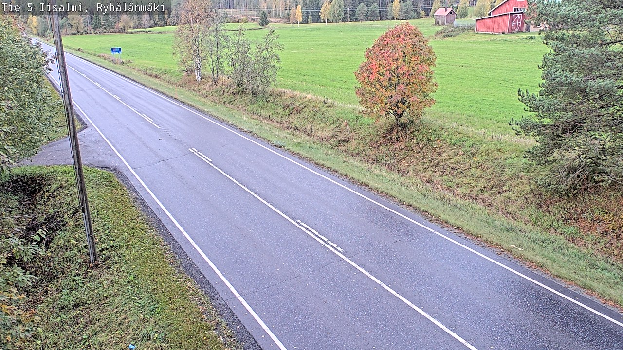 Weather Camera Image Road 5 Iisalmi, Ryhälänmäki, Iisalmi, Pohjois-Savo