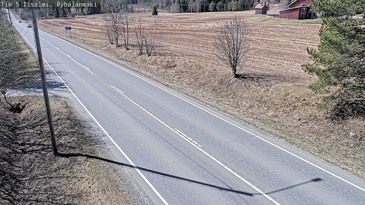Weather Camera Image Väg 5 Idensalmi, Ryhälänmäki, Iisalmi, Pohjois-Savo