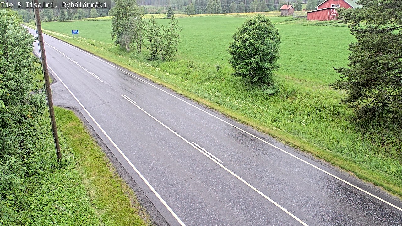 Weather Camera Image Road 5 Iisalmi, Ryhälänmäki, Iisalmi, Pohjois-Savo