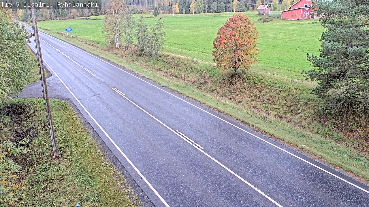 Weather Camera Image Road 5 Iisalmi, Ryhälänmäki, Iisalmi, Pohjois-Savo