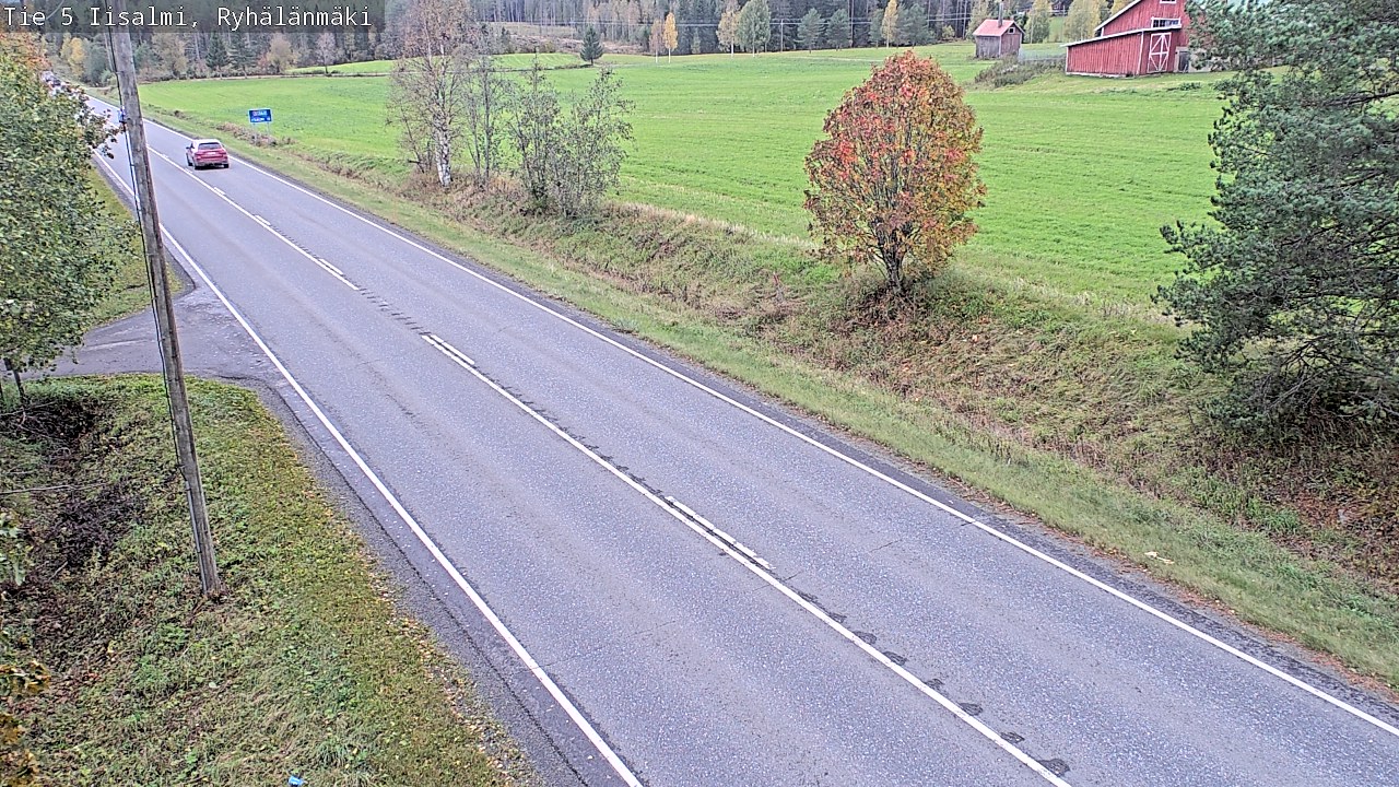 Weather Camera Image Väg 5 Idensalmi, Ryhälänmäki, Iisalmi, Pohjois-Savo
